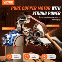 VEVOR Belt Grinder Sander Variable Speed Belt Polisher with VFD 1500W Knife Sharpener with Grinding Moulds & 3PCS Sanding Belts 2