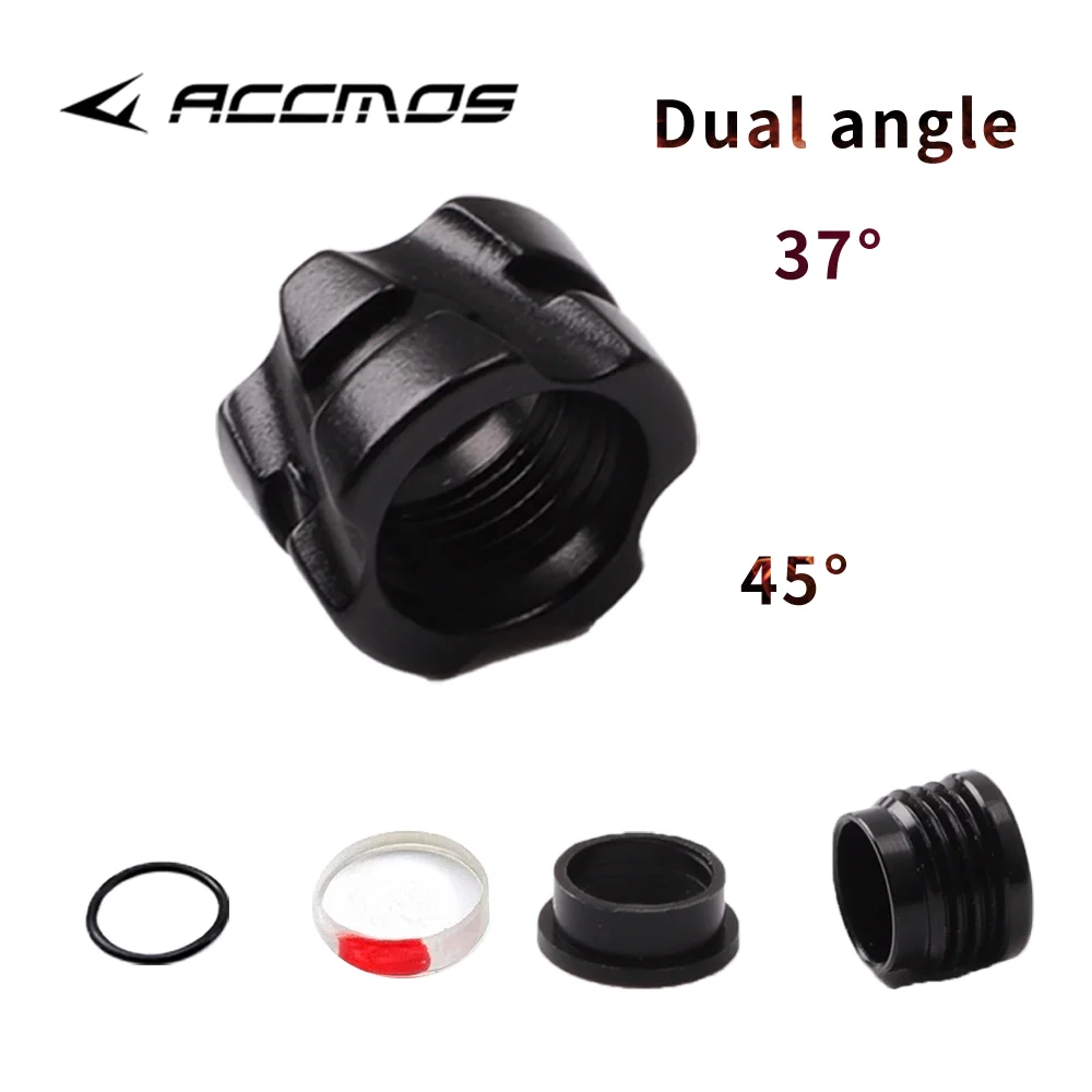 37/45 Degree Archery Peephole Peep Sight Diameter 5.9mm Enlarged Clarifier Lens 4x/6x/8x for Hunting Shooting Target Accessories archery bore sight