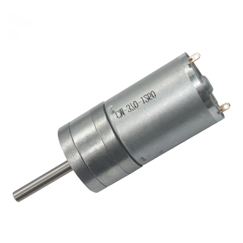 Motoriduttore A Basso Rumore A Bassa Velocità Del Motoriduttore 25Mm Del Micro Albero Lungo Del Metallo Di Cc 6V 12V 24V Per L'Automobile Astuta Del G