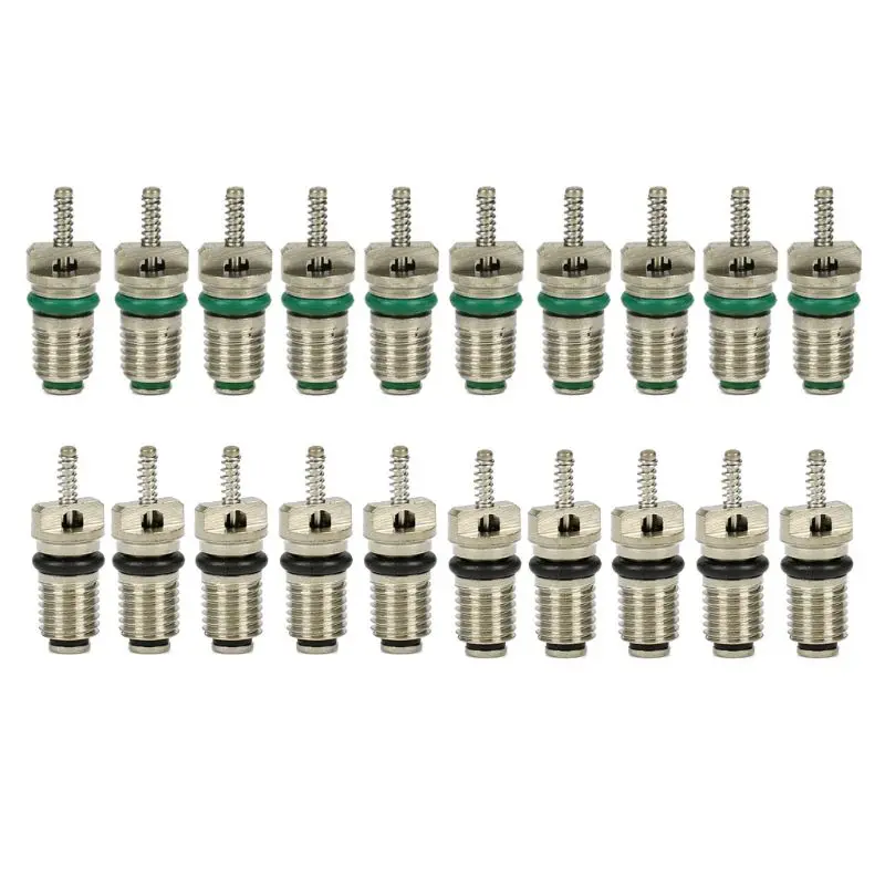 AC R134A Valve Core 10Pcs/Set Automotive Car Air Conditioning Cores Needles Repair Kit Heat Resistant Vehicle Car Accessories