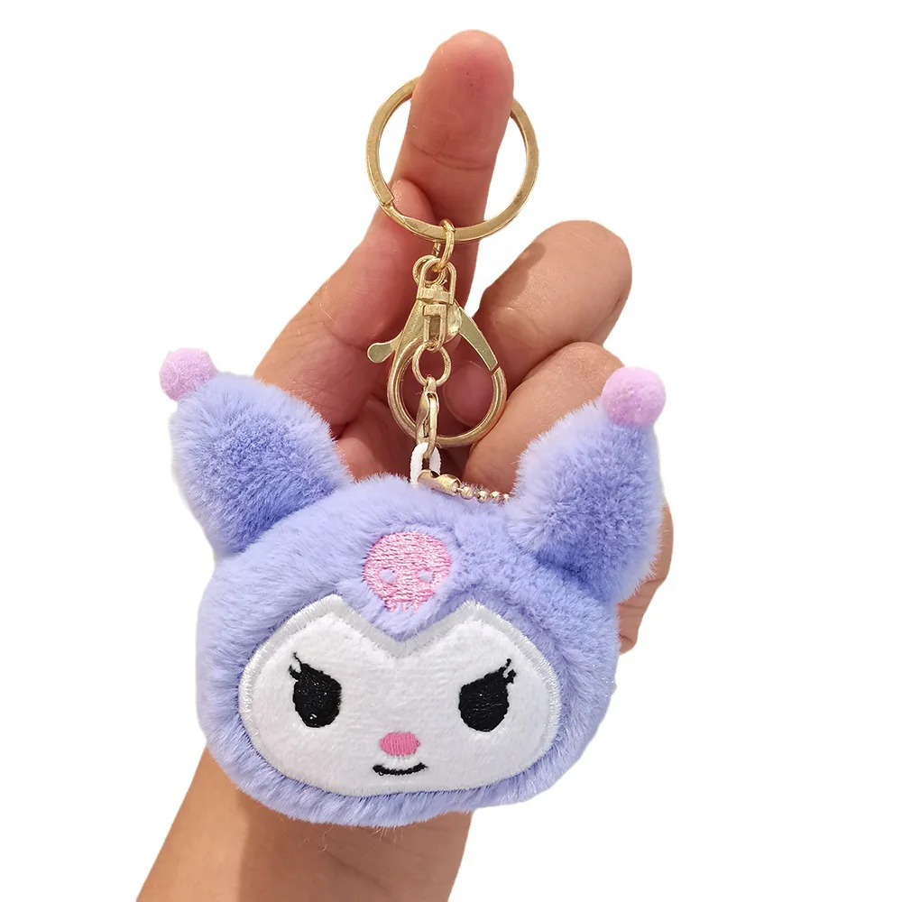 

Mini Cartoon Keychain Cute Kuromis Mys Melodys Plush Doll Pendant Girly Heart Bag Pendant Accessories Small Toys for Kids