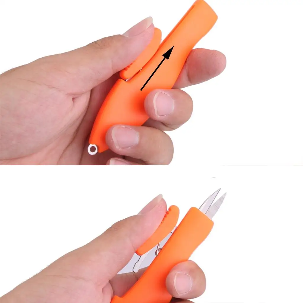 Portable Fish Shape Fishing Scissor Sewing String Line Cutter Tackle Tool Random Color