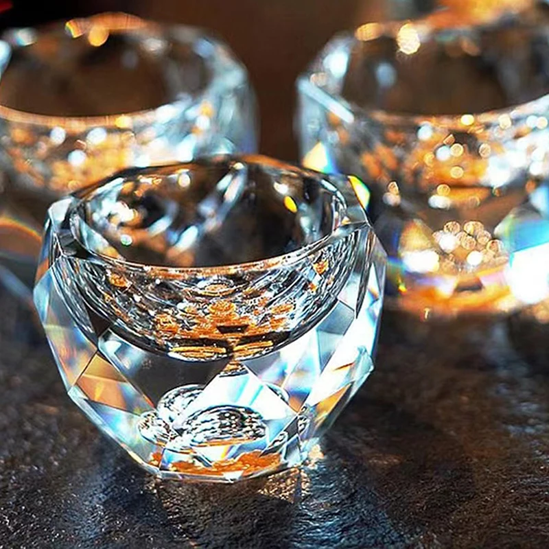 50ml Diamond Cutting Crystal Liquor Glasses Vodka Shot Glass Wine Glasses Whiskey Glass Spirits Sake Soju Brandy Tea Cup