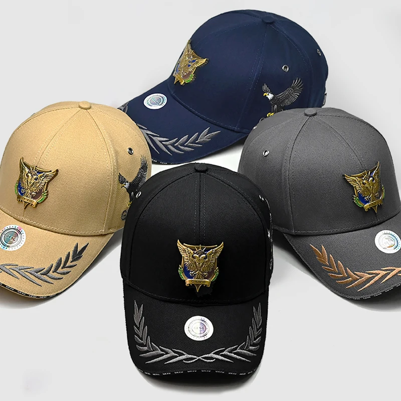2024 New Big Head High end Men's Hat Autumn/Winter Baseball Hat Hardtop Fashion Duck Tongue Hat Outdoor Sports 3