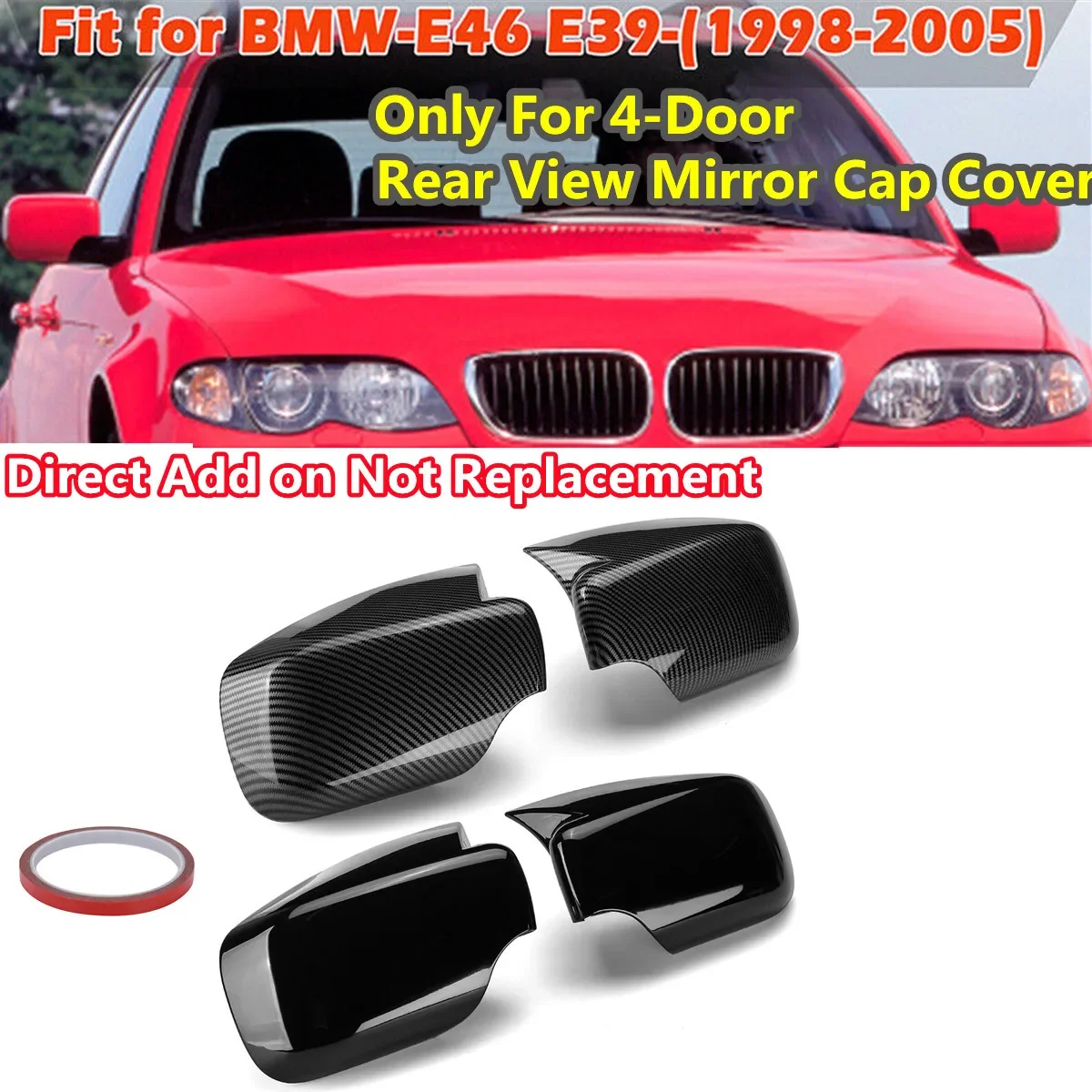 

Задняя крышка для BMW E46 E39 4 Door Sedan/Touring 1998-2005 51168238375 51168238376
