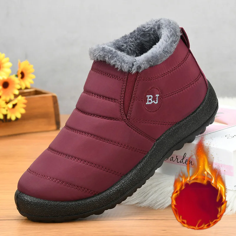 Boots Woman Snow New Ladies Shoes Slip On Woman Shoes Fur Unisex