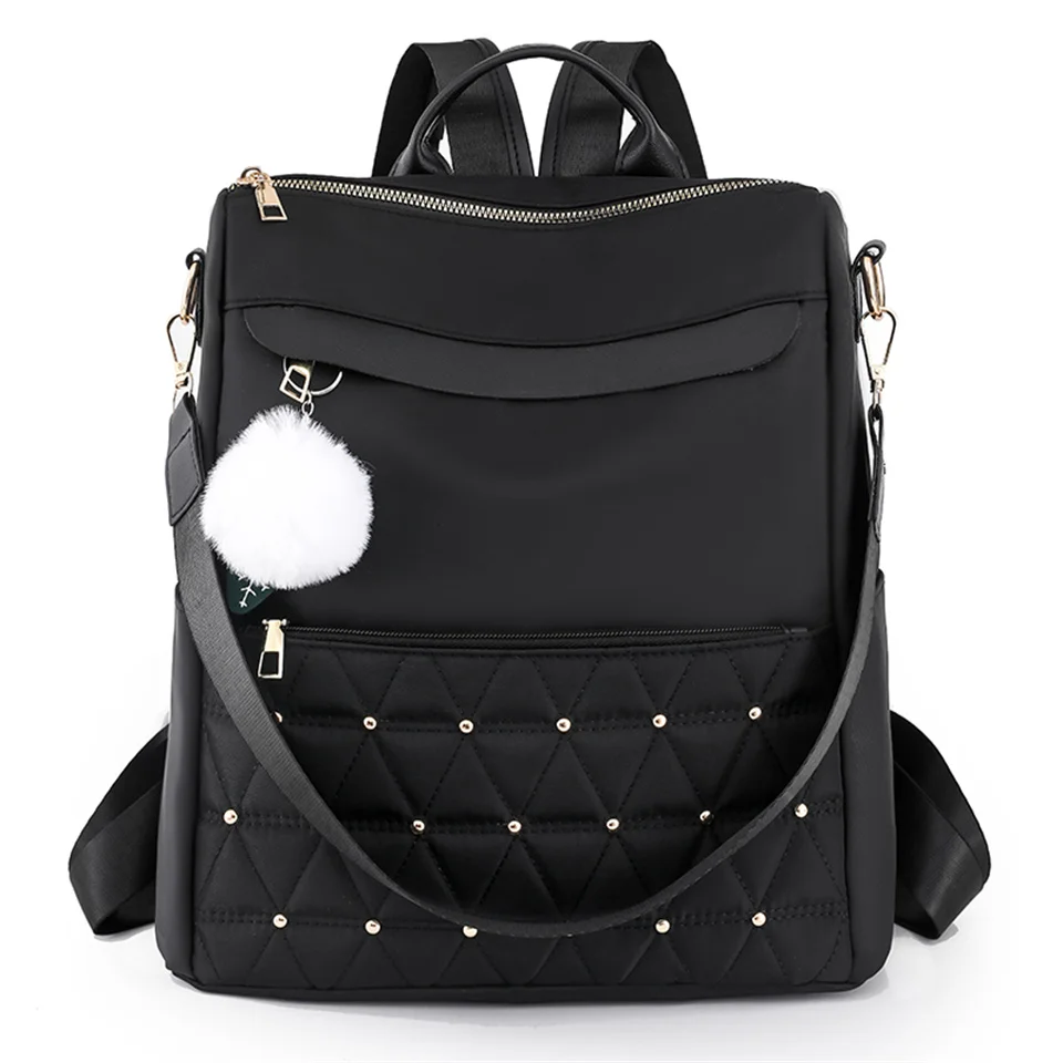 Women's Travel Backpack Nylon Waterproof Lightweight Shoulder Bag Outdoor Casual Schoolbags Teenager Female Backpack