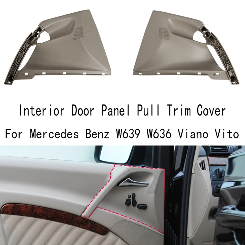 

Внутренняя ручка автомобиля, внутренняя панель двери, Натяжной отделочный чехол для Mercedes Benz W639 W636 Viano Vito 6397270071