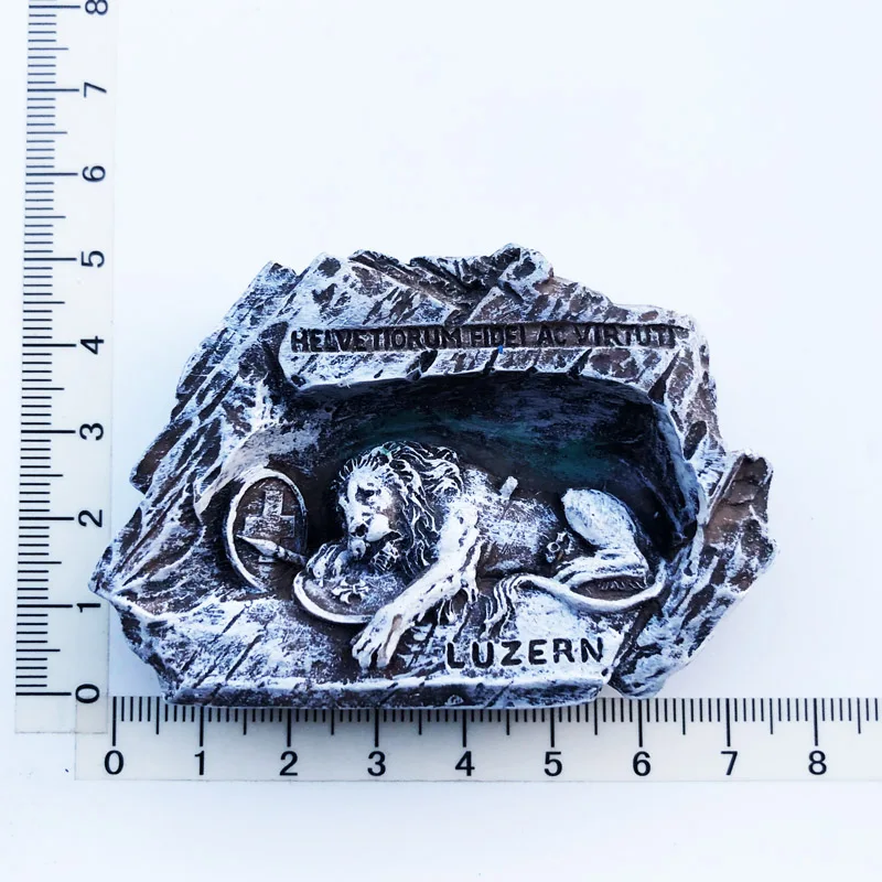 

Lion Tomb in Sweden Fridge Magnets Travel 3D Memorial Magnetic Refrigerator