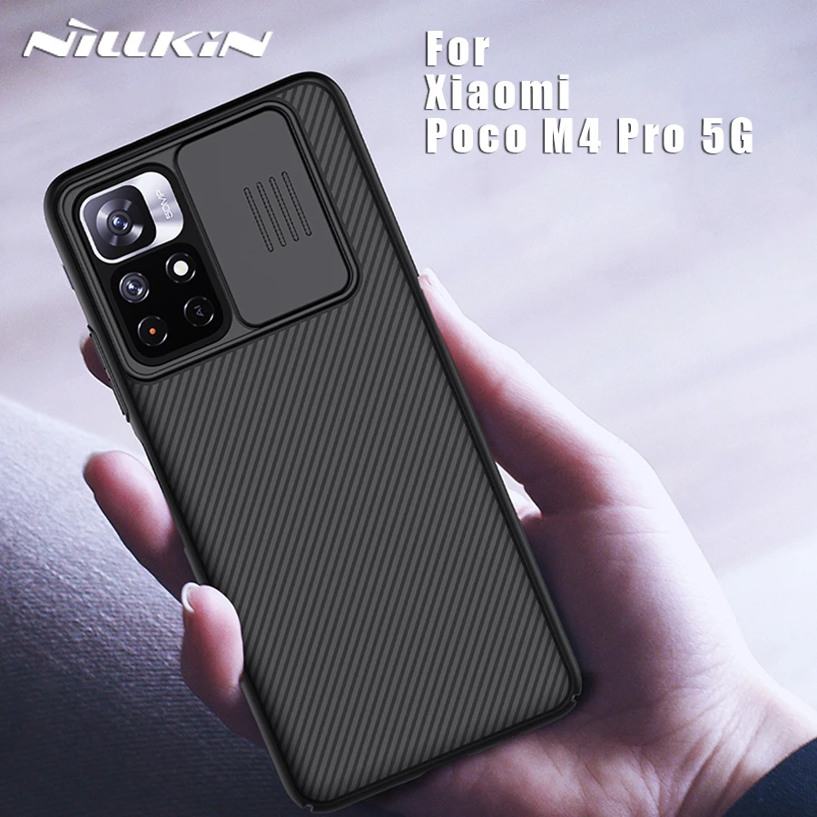 

Защитный чехол Nillkin для Xiaomi Poco M4 Pro, задняя крышка для камеры 360, жесткая задняя крышка для PocoM4Pro