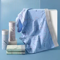 Sous-vêtements homme 2025 caleçon à quatre coins doux pour la peau confortable imprimé géométrique garçons boxer pour hommes vêtements 3