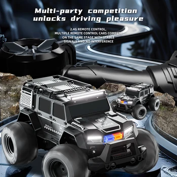 RC Car Amphibious Stunt Vehicle Police Car TCS33 Waterproof Remote Control Car Climbing Vehicle 4WD Off-Road Vehicle Beach Toy 1