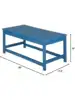 WO Home Furniture Patio Adirondack Coffee Table 35" inch Long for Outdoor Indoor Living Room Lawn Garden Balcony Backyar 2