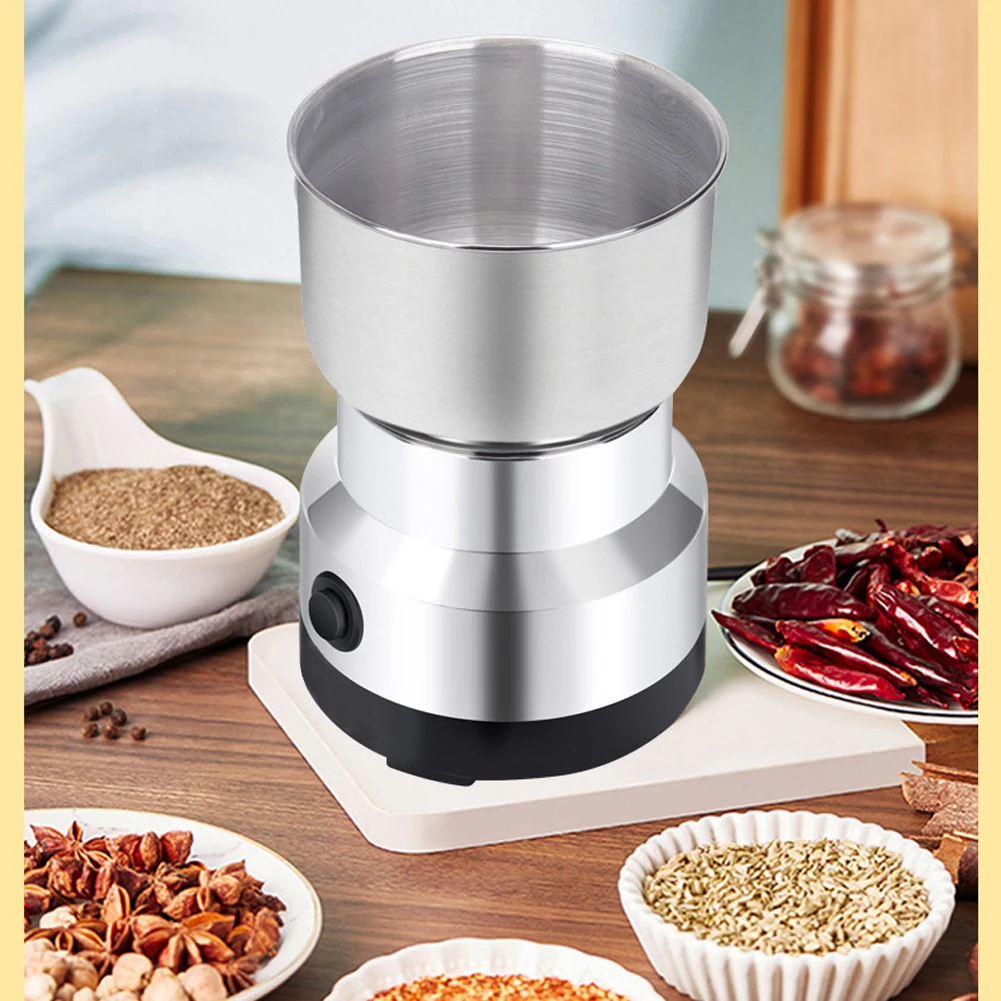200W Powerful Electric Coffee Grinder Bean Nut Seed Grind Spice Crusher  Blender