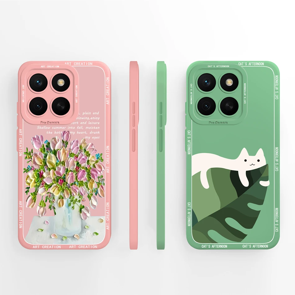 Artistic Style Cool Full Protection Shockproof Phone Case - Soft Liquid Silicone Cover