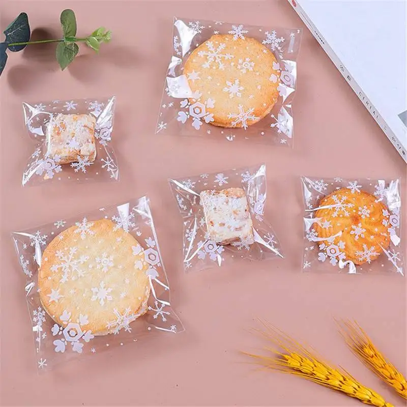 

Xmas Cookie Candy Bags Christmas Craft Bags Xmas Display Self Seal Snowflake