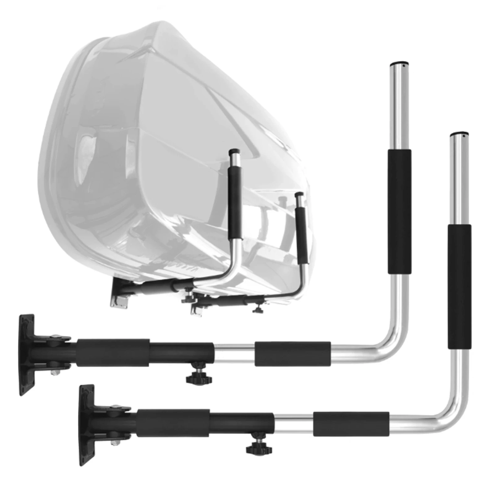 

1 Pair of Wall Mount Storage Rack Kayak Storage Hook 50KG Load Bearing for Car Rooftop Cargo Box SUP Paddle Board Kayak Canoe