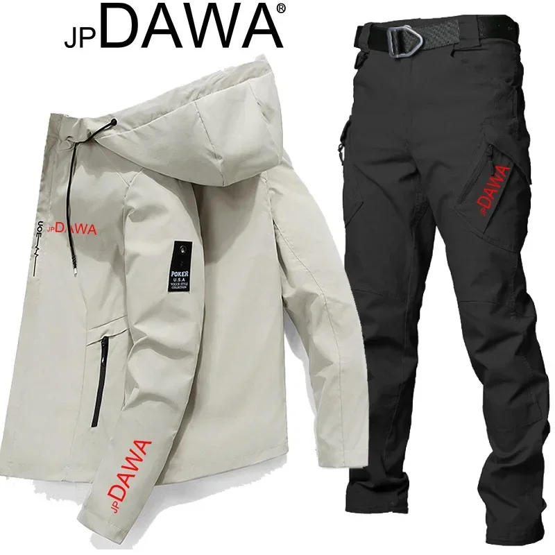 Fishing Suit Set Jp Dawa fishing suit, suit jacket, tactical pants, spring and summer waterproof and sunscreen season, outdoor sports fishing set