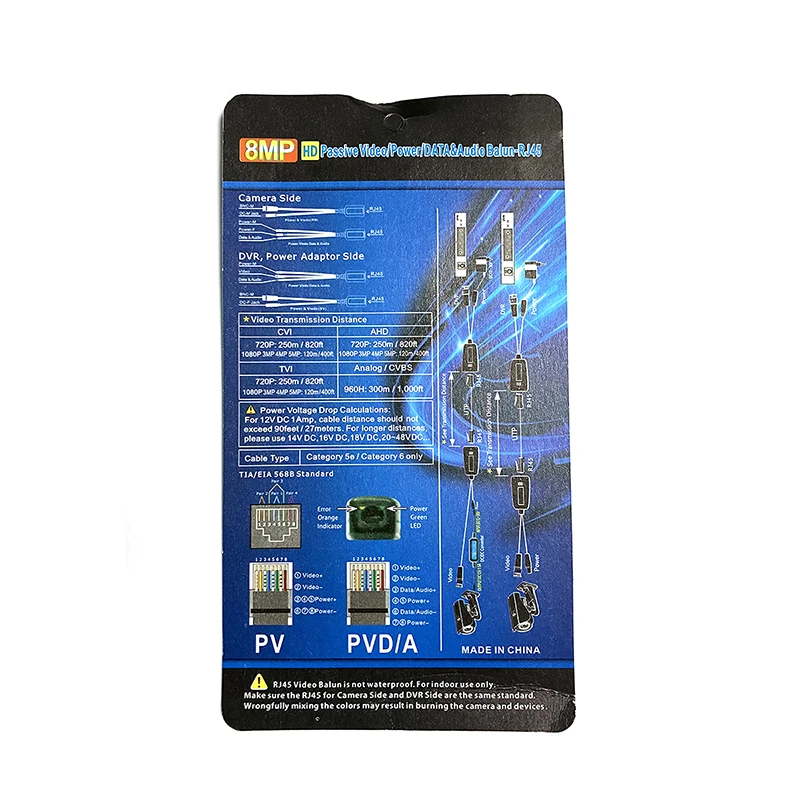нú  -RJ45 Ŀ  Ʈù  ߷, HD 5MP, 8MP, AHD, CVI, TVI ī޶, 5 , 4K, 8MP