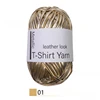 Metallic T-Shirt Yarn for Handmade Bag Blanket Shiny Knitting Crochet Yarn for Crocheting Beginners DIY Keychains Cushion 5