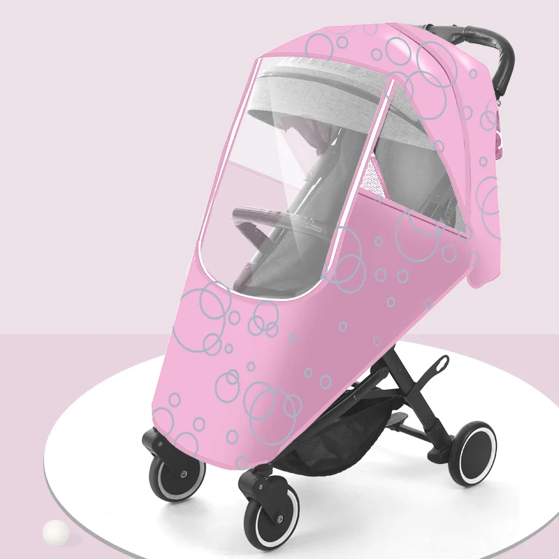 summer baby stroller accessories Universal Baby Rain-proof Dustproof  Cover Children's Car Umbrella Windshield Warm Winter Stroller Raincoat Accessories baby stroller accessories deals	 Baby Strollers