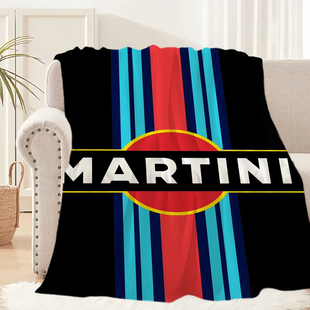 Sport Car R-Racing Blanket Plush Nap Sofa rug for M-Martini Living Room Warm Office Bedroom Birthday Home Travel Kid Gifts 6