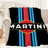 Sport Car R-Racing Blanket Plush Nap Sofa rug for M-Martini Living Room Warm Office Bedroom Birthday Home Travel Kid Gifts 6