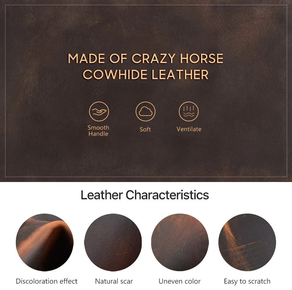 Genuine Leather Earphone Case for Sony WF-1000XM5 Crazy Horse Cowhide Leather Headphone Cover PU Protective Case for 1000X M5