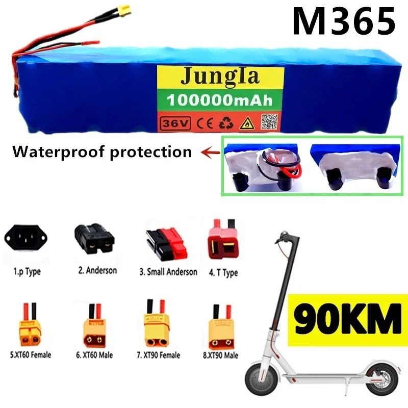 

100% original 36V100Ah scooter battery M365 36V 100000Mah battery M365 electric scooter Bms board