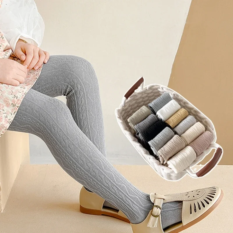 Baby Girls School Pantyhose Pants Leggings Tights Knitting Trousers kids pantyhose ballet tights toddler tights kids leggings