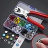 Five Claw Buckle Clamp Set, Baby's Clothes and Shoes Invisible Color Metal Buckle, Shoe Bag Belt Hole Snap Button Plier Tool 1