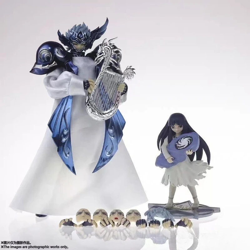 새로운 재고 있음 오리지널 세인트 세이야 MST 데스 타나토스 별자리 피규어 액션 인형 모델 장식 축제 장난감 선물