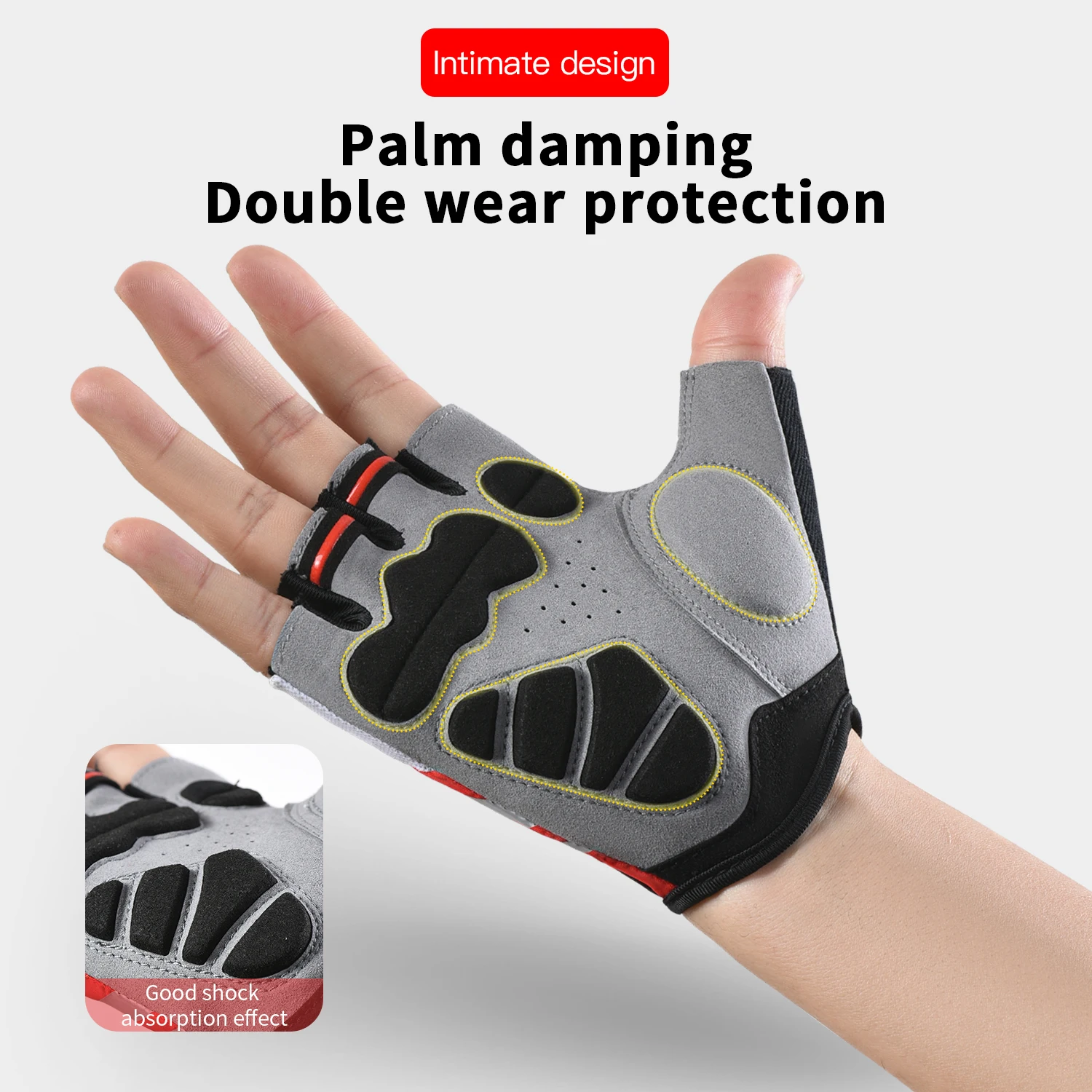 1 Pair Mtb Cycling Gloves Half Finger Sports Gym Gloves for Men Women Non-slip Breathable Bicycle Gloves Ultralight Bike