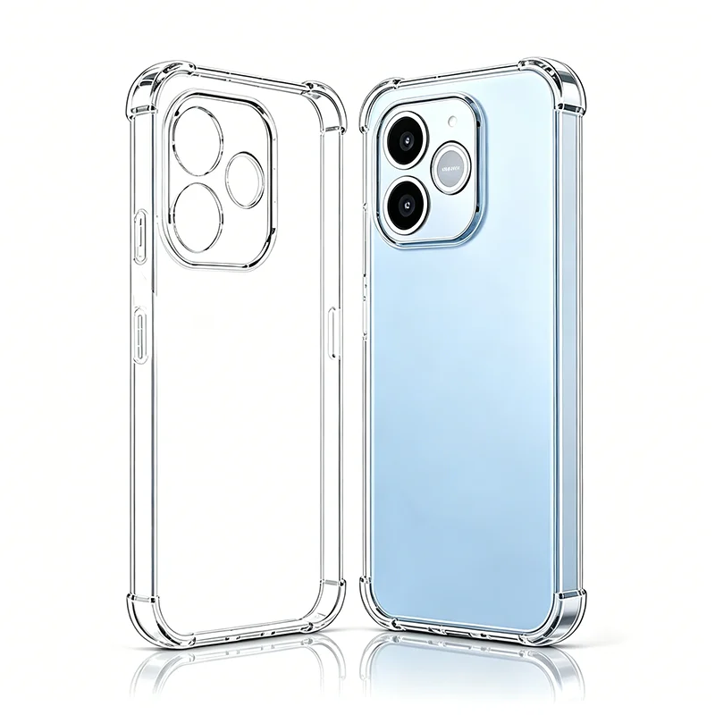 3D Airbag Clear Soft Silicone Case - Ultra Thin Protective Shell and Cover