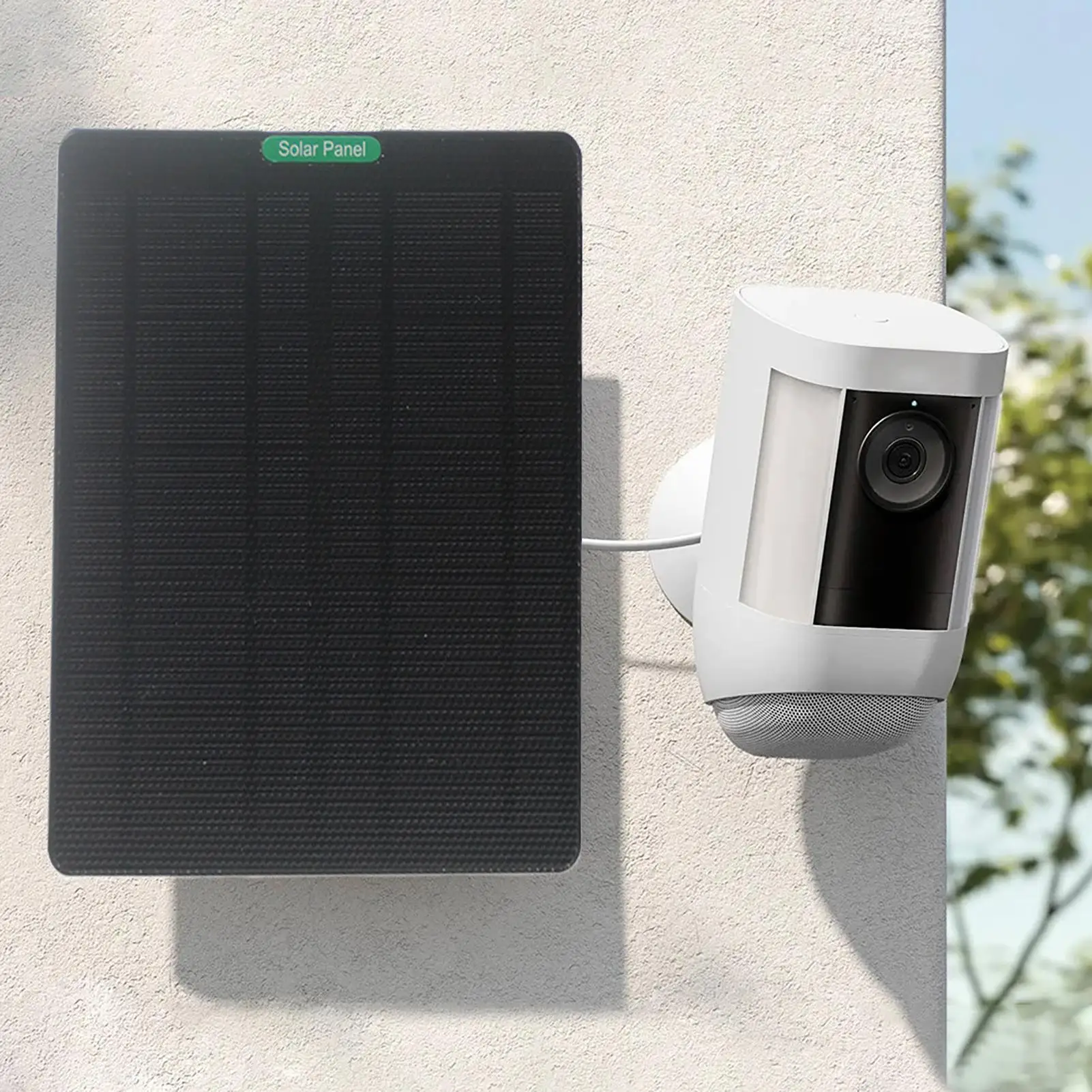 비디오 초인종 태양열 충전기 카메라 태양열 충전 패널 기숙사 아파트 매장 벽 게이트 야드에 대한 50W 초인종 충전 장치
