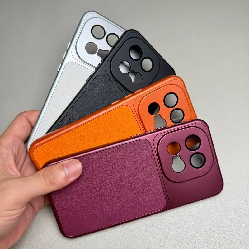 Luxury Matte Leather Protective Back Cover
