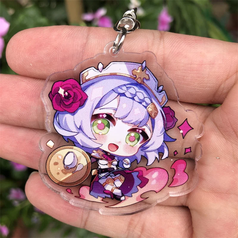 Genshin Impact Yae Miko Kaveh Baizhu Wanderer Keychain Figure Badge Anime Game Cosplay Accessories