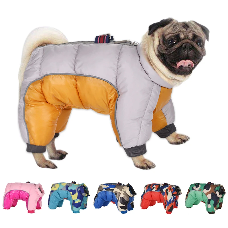 Dikker Warme Hond Kleding Voor Honden Winter Puppy Hond Jas Waterdicht Reflecterende Kleding Voor Honden Franse Bulldog Pug|Hondenjassen| - AliExpress