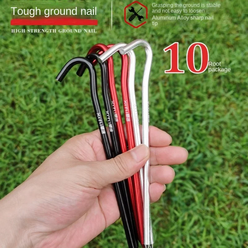 

Xitu 10 Outdoor Aluminum Alloy Stake Camping Canopy Tent Accessories Ground Ding High Strength Camp Nail Fixed Underpinning