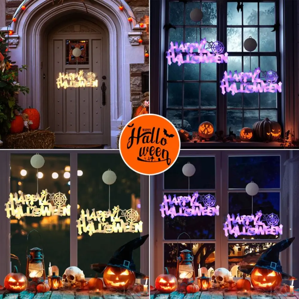 

Front Door Halloween Doorplate Lights Lighting Luminous Halloween Lighted Sign Door Sign LED Doorplate Hanging Pendant