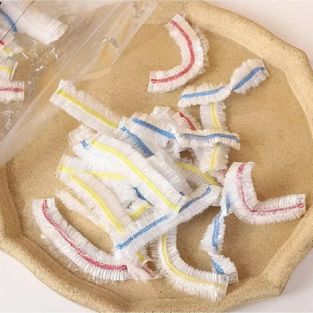 fresh keeping bags Food Grade Fresh-keeping Plastic Bag Dust Elastic Cover Plastic Wrap Storage Bag Disposable Cover Colorful Saran Wrap