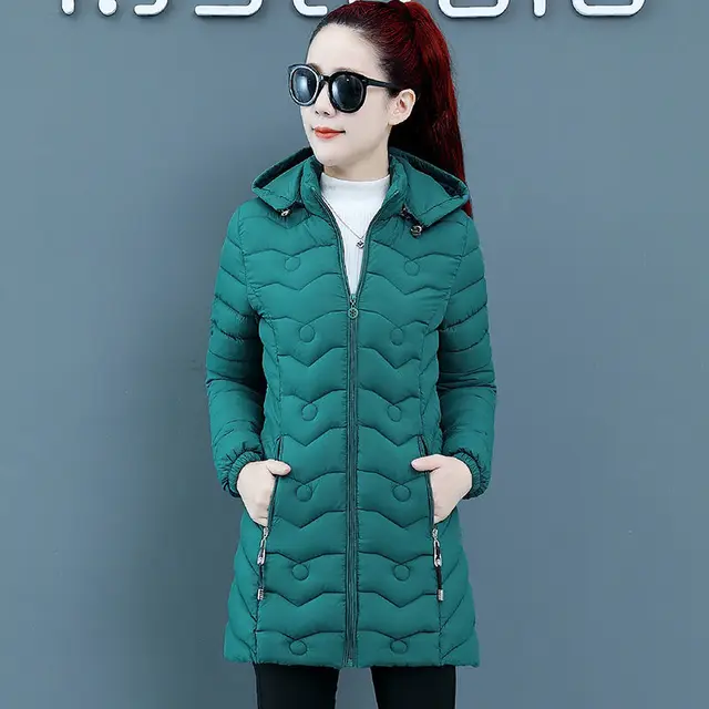 Amazon.com: Women Winter Jacket Korean Parka Hooded Thick