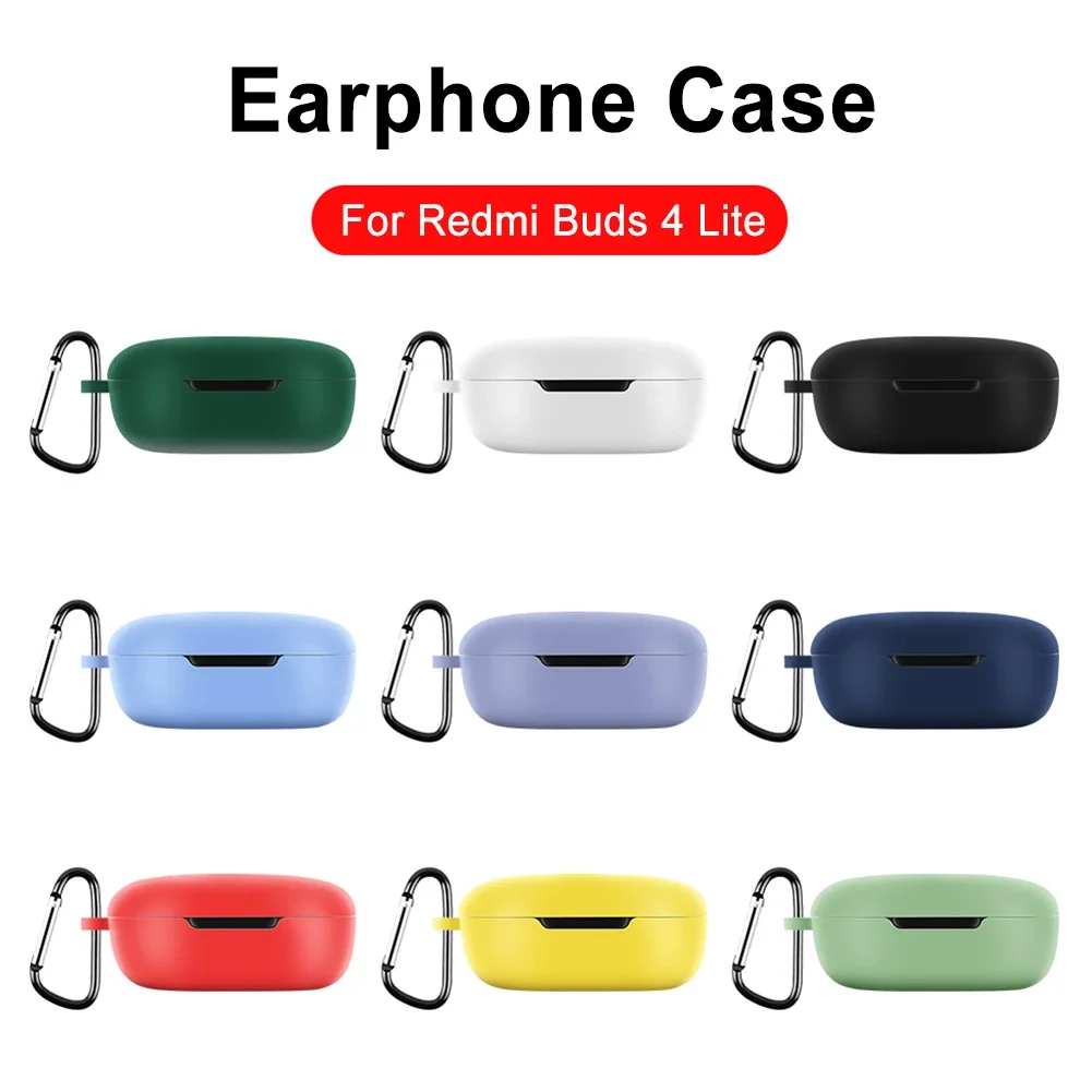 Custodia Morbida In Silicone Per Redmi Buds 4 Lite Cuffie Wireless Bluetooth Cover Protettiva Per Xiaomi Redmi Buds 4 Lite Accessori
