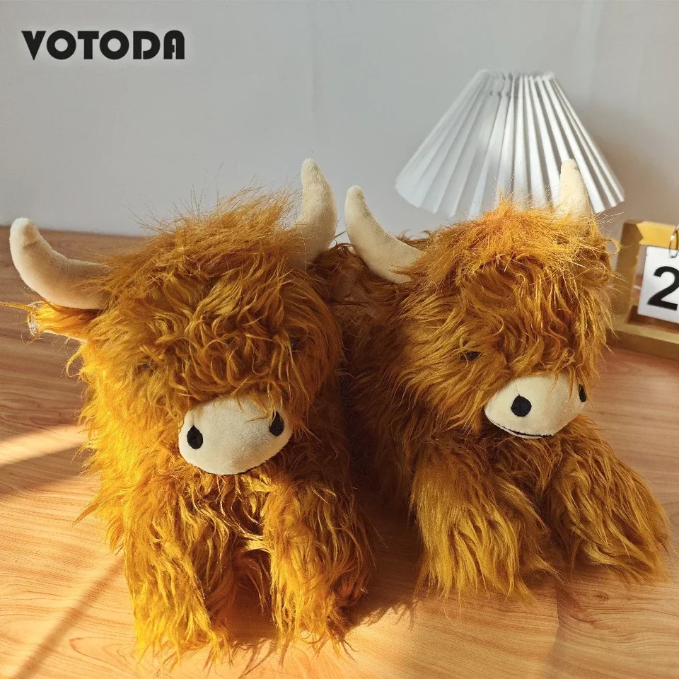 Fuzzy Friends Highland Cow Slippers up to UK size 7 | Christmas Gift Ideas  For All | Superdrug