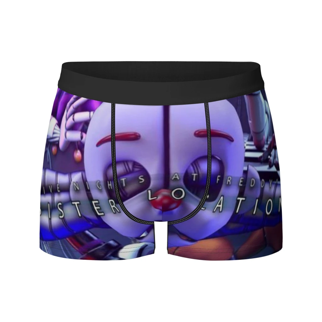 thumbnail image 1 of Calzoncillos tipo bóxer transpirables para hombre, ropa interior con estampado de dibujos animados de Five Nights at Freddy's, regalo, 1 of 5
