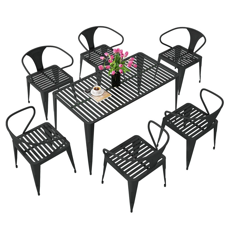 Outdoor Table and Chair Combination Leisure Simple Outdoor Courtyard