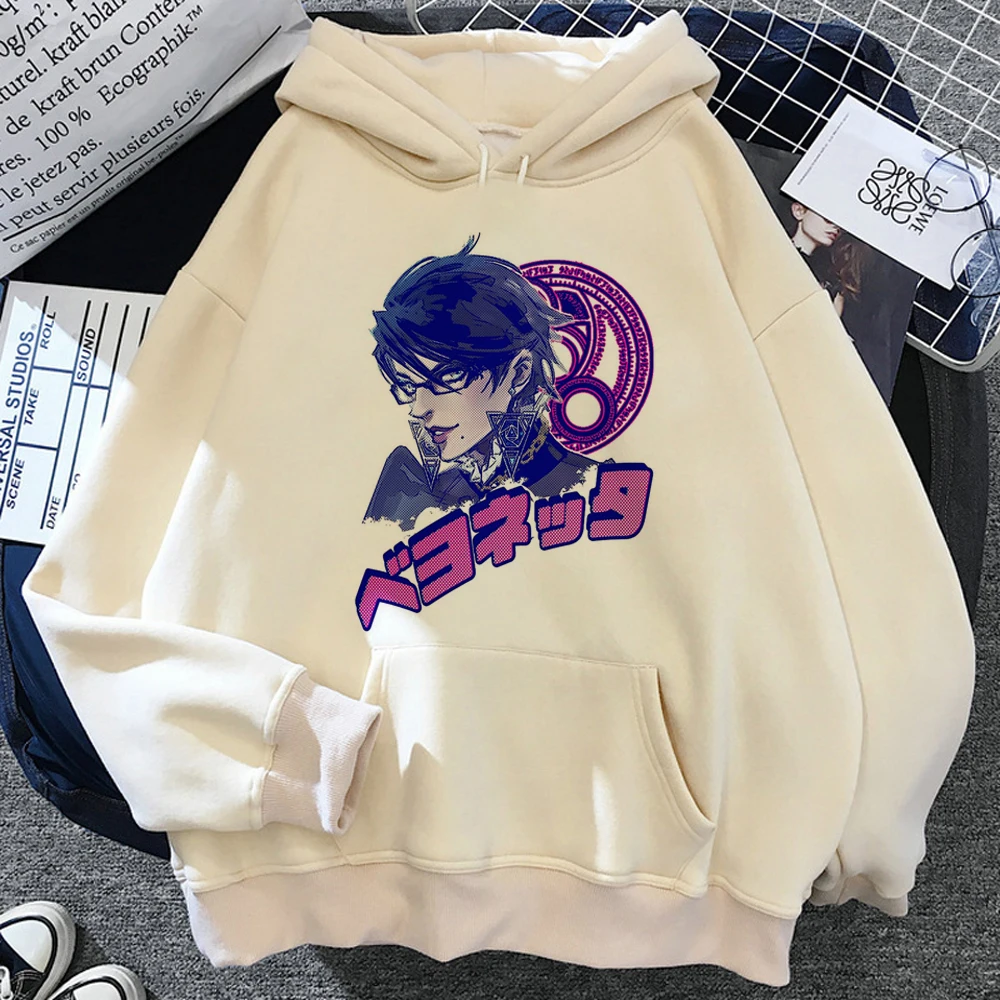 Felpe Con Cappuccio Bayonetta Donna Gothic Fleece Winter Tira Il Cappuccio Harajuku Da Donna