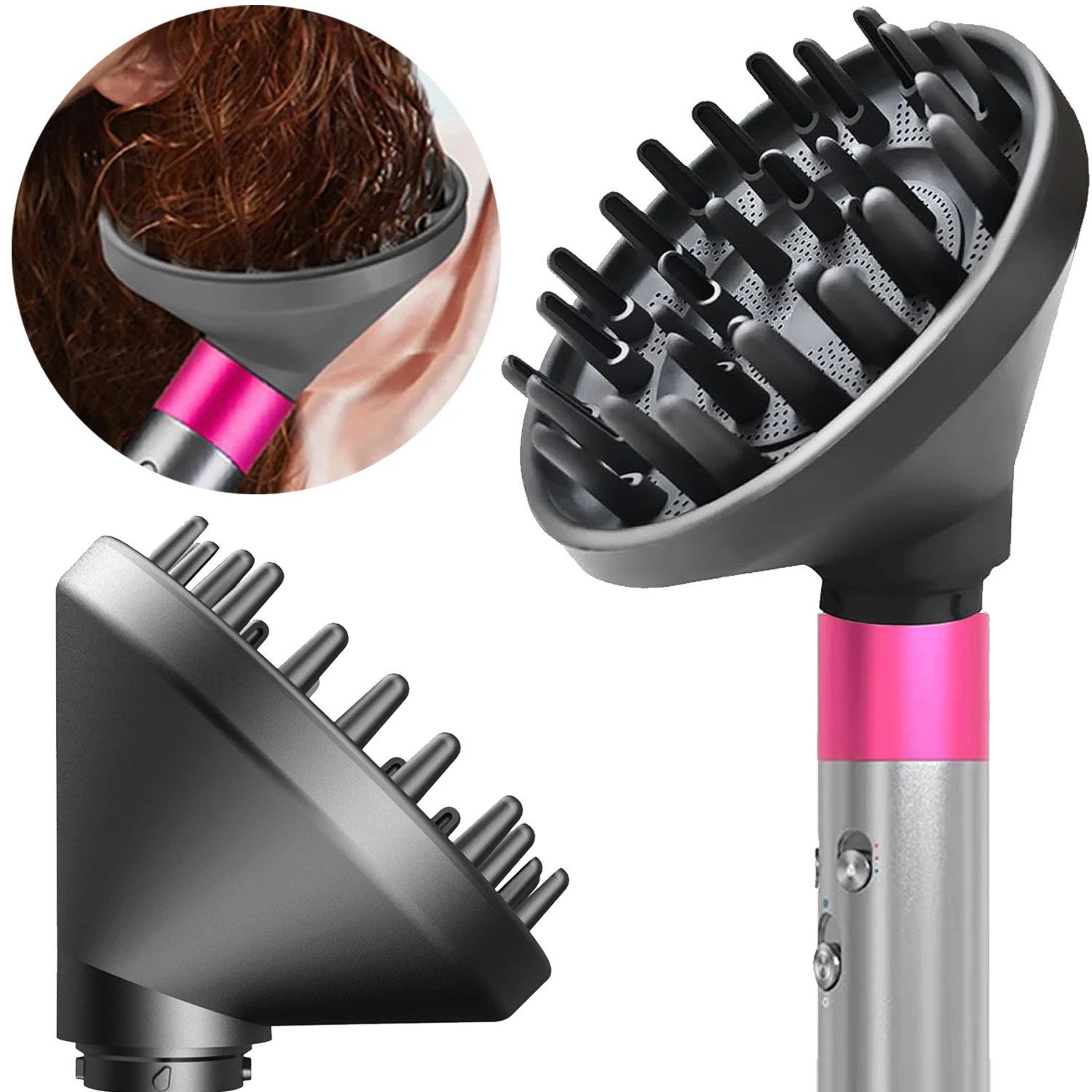 Hair Styler Nozzle Diffuser Nozzle For Dyson Airwrap HS01 HS05 SenCiciMen X9 Hair Dryer Professional Hair Dryer Diffuser