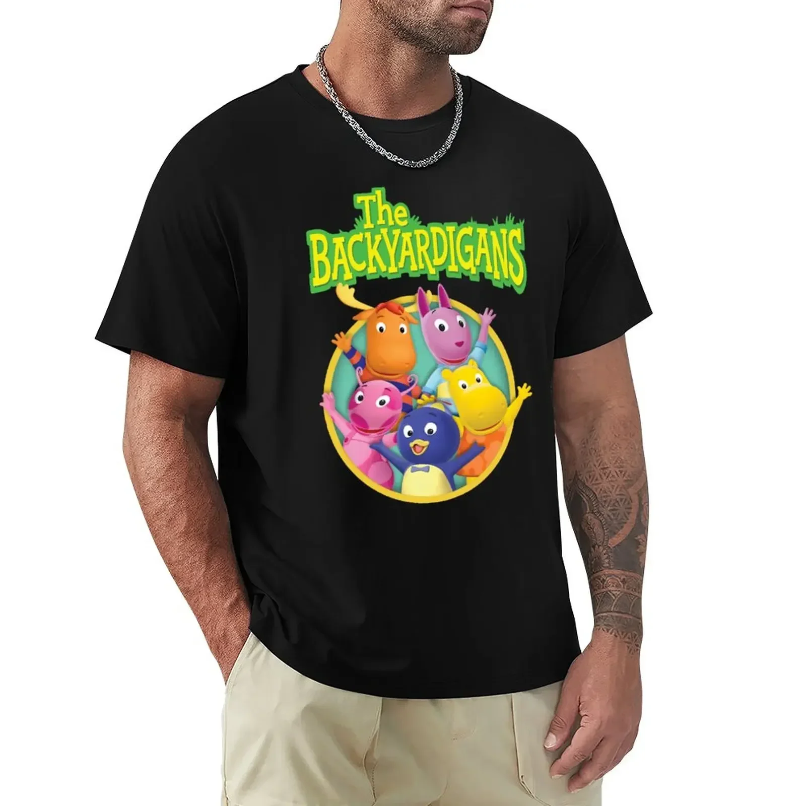 

The Backyardigans T-Shirt animal prinfor boys sports fans oversized t shirt men