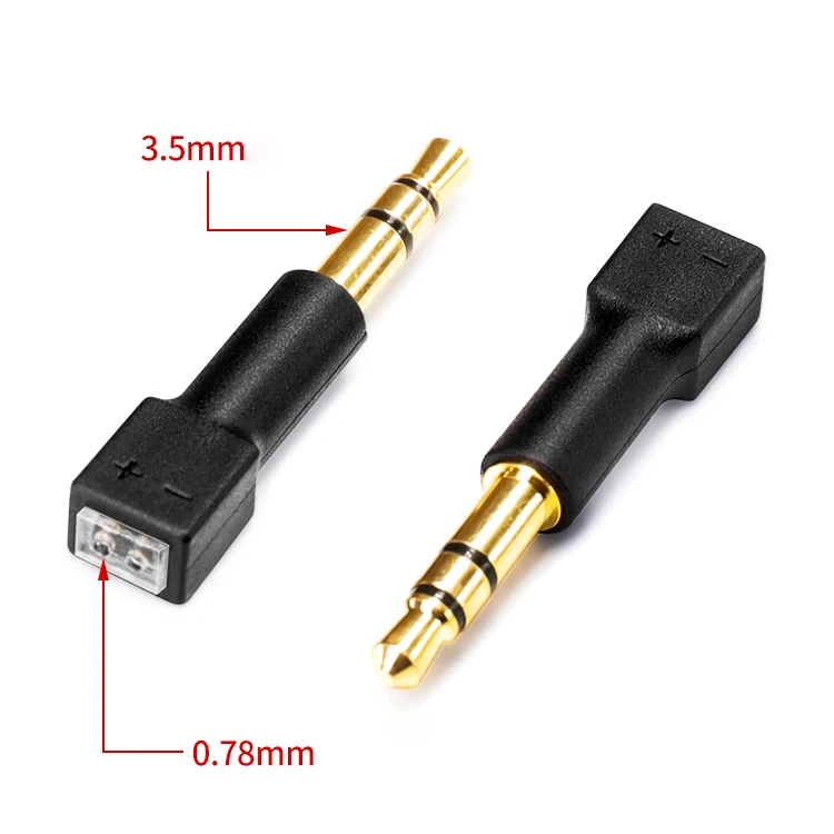 1 Pair 3.5mm to MMCX Adapter/0.78mm pins for M1 M2 ZX-1 WTD-3 Headphones Conversion Pin DIY Stereo Headset